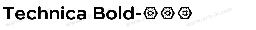 Technica Bold字体转换